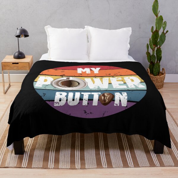 Item preview, Coffee Lovers Gift for Her or Him - Funny Saying My Power Button - Retro Vintage Design - Funny Coffee Lover Gift Tees for Women and Men designed and sold by WG-Factory.