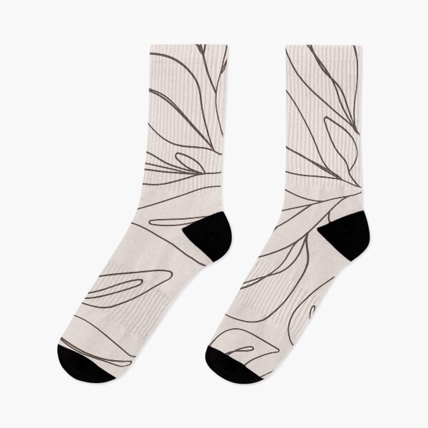 Item preview, Simple Minimalist Abstract Leaves Flowers Warm Tones Pattern designed and sold by zedonee.