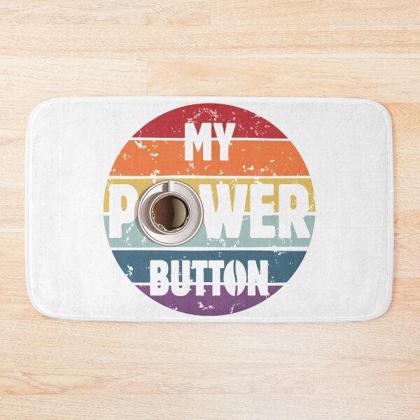 Item preview, Coffee Lovers Gift for Her or Him - Funny Tagline My Power Button - Retro Vintage Design - Funny Coffee Lover Gift Tees for Women and Men designed and sold by WG-Factory.