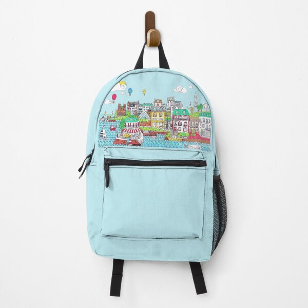 Item preview, Whimsical Paris Street Scene Illustration designed and sold by LouiseFranksArt.
