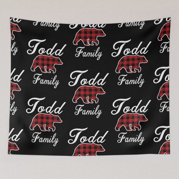 Item preview, TODD Family Bear Red Plaid Christmas Pajama designed and sold by mcinnesstore.