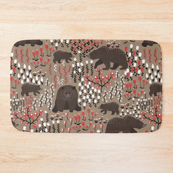 Item preview, Bears in the Meadow Pattern designed and sold by space-kitten.