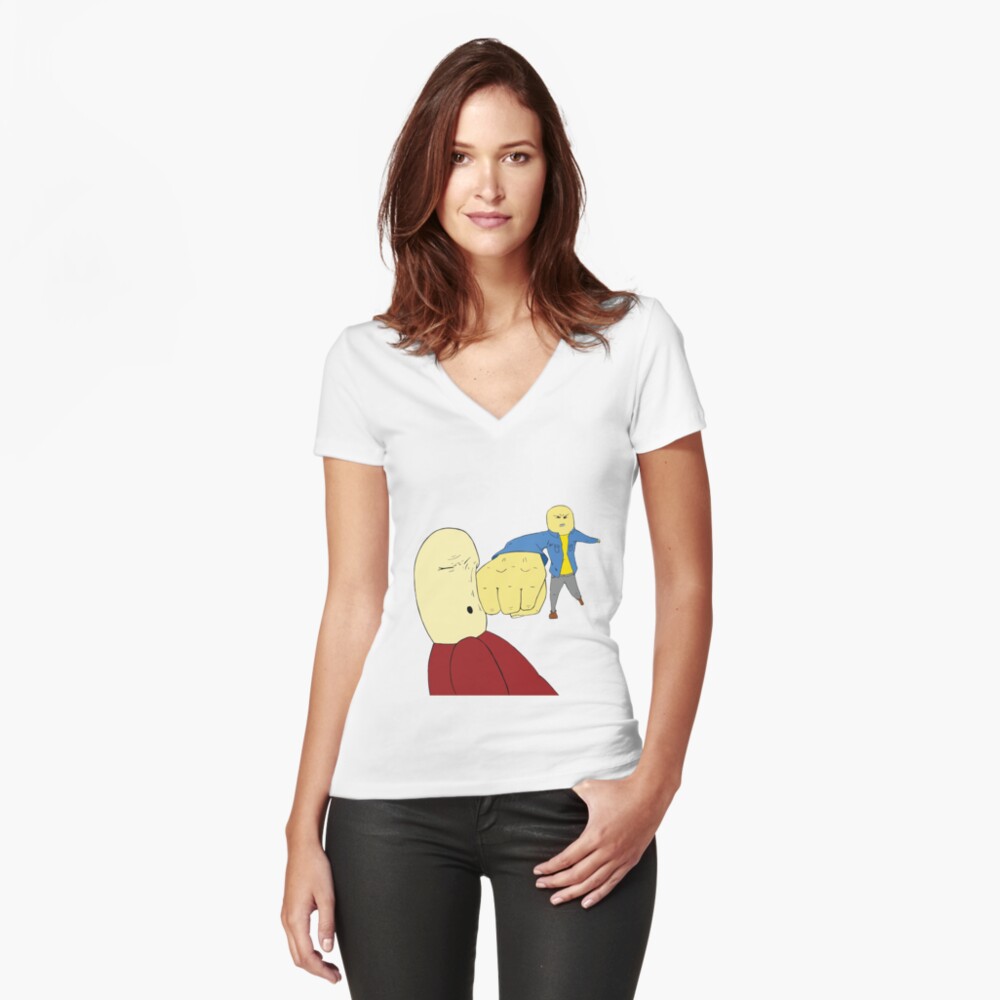 Item preview, Fitted V-Neck T-Shirt designed and sold by bydood.