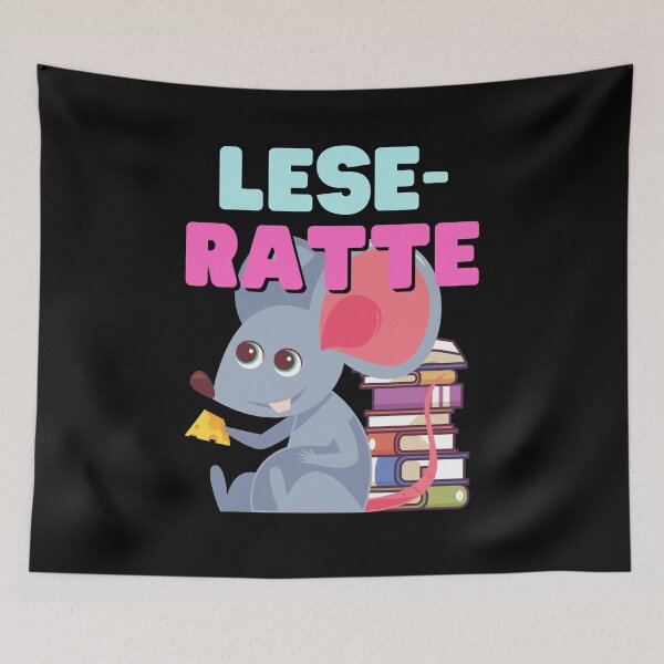 Item preview, Mouse Books Stack - Bookworm Reading Rat Humor designed and sold by Two Left Hands Design.