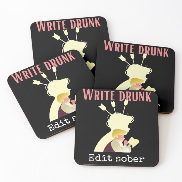 Item preview, Author Writer - Write Drunk Edit Sober designed and sold by Two Left Hands Design.