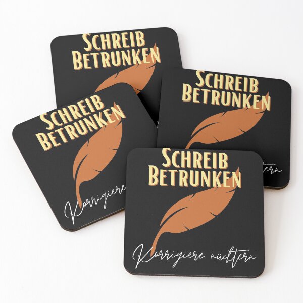 Item preview, Feather Schreib betrunken korrigiere nüchtern designed and sold by Two Left Hands Design.