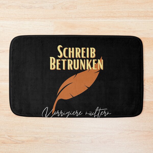 Item preview, Feather Schreib betrunken korrigiere nüchtern designed and sold by Two Left Hands Design.