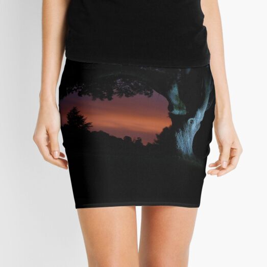 Night Tree Mini Skirt