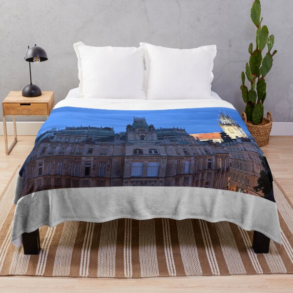 Item preview, Old buildings in Jewish quarter Prague at night Czech Republic designed and sold by goceris.
