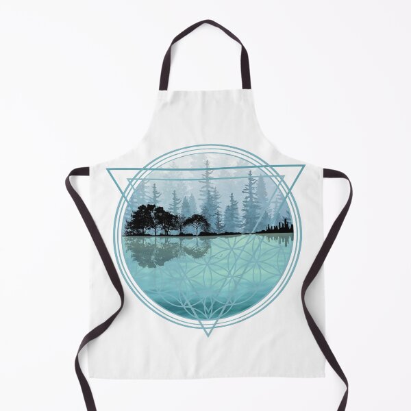 Item preview, Nature Guitar - Forest & Ocean Geometric Blues designed and sold by maryedenoa.