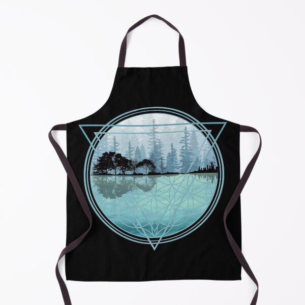 Item preview, Nature Guitar - Forest & Ocean Geometric Blues designed and sold by maryedenoa.