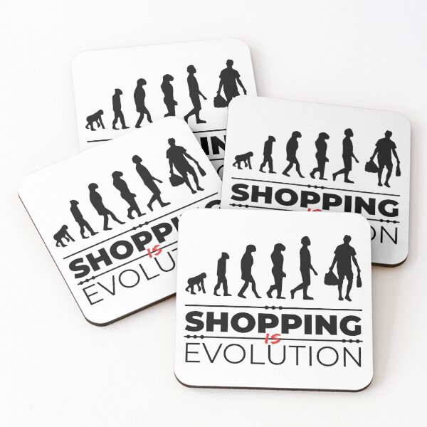 Item preview, Shopping is evolution Homme - Message Humor Parodie designed and sold by rubislys.
