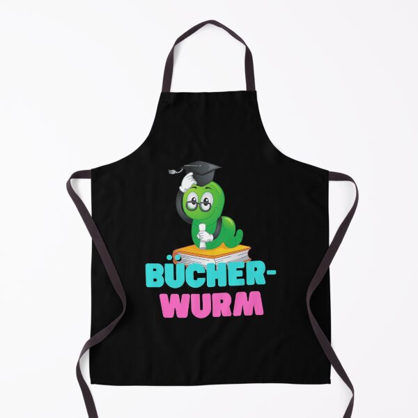 Item preview, Green Worm On Books - Bücher-Wurm designed and sold by Two Left Hands Design.