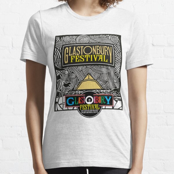 Glastonbury Best Music Festival Logo Design para ropa, estampados, mercadería, etc. Camiseta esencial