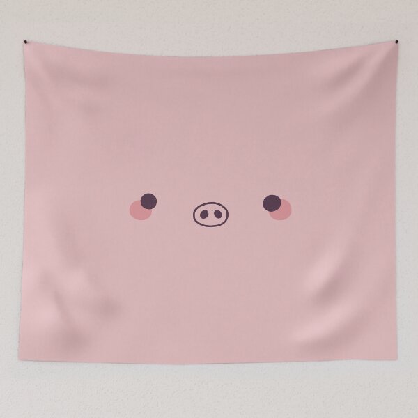Item preview, Kawaii Blushing Pig designed and sold by sleepica.