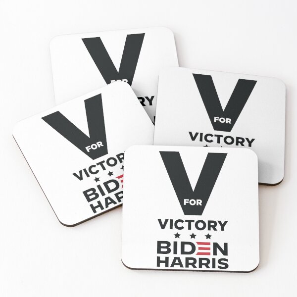 Item preview, V FOR VICTORY! (Biden Harris 2020)  designed and sold by HeraAndKosmos.