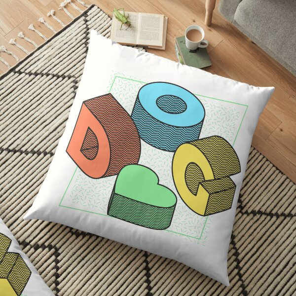 Adopt Don't Shop Dog Love Floor Pillow
