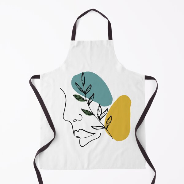 Item preview, Abstract Face And Leaves Modern Art designed and sold by ArtbyCharmante.