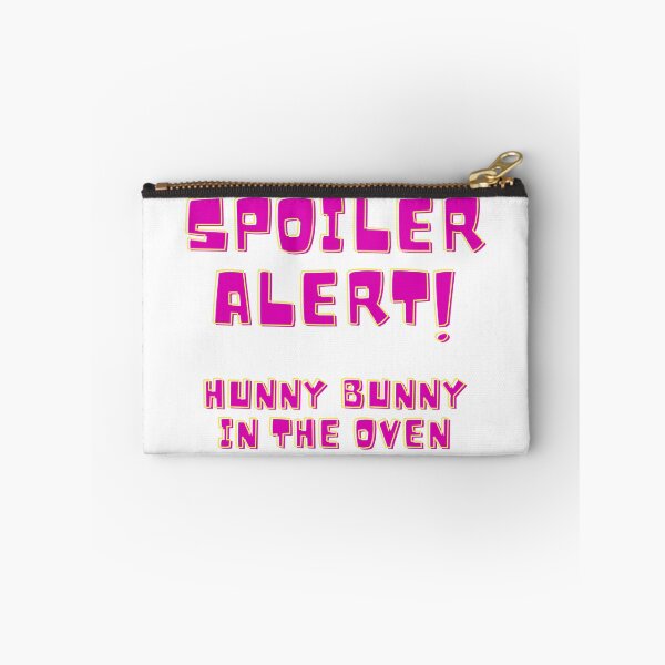 Item preview, Spoiler Alert! Hunny Bunny in the Oven Funny Pregnancy Announcement Gifts and Keepsakes designed and sold by GmolahUnlimited.