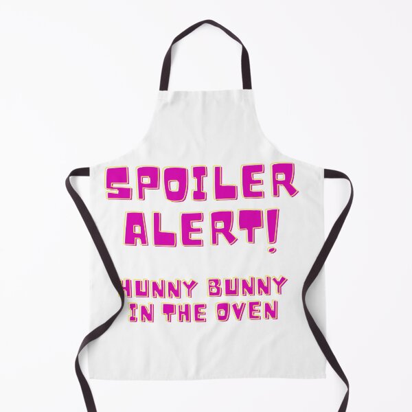 Item preview, Spoiler Alert! Hunny Bunny in the Oven Funny Pregnancy Announcement Gifts and Keepsakes designed and sold by GmolahUnlimited.