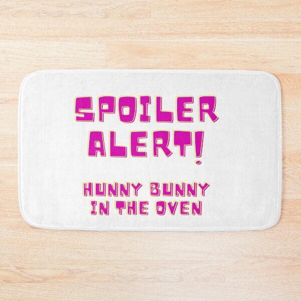 Item preview, Spoiler Alert! Hunny Bunny in the Oven Funny Pregnancy Announcement Gifts and Keepsakes designed and sold by GmolahUnlimited.