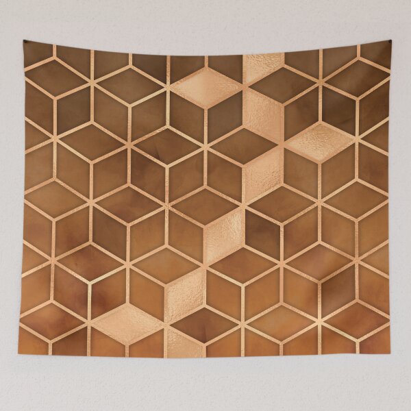 Item preview, Gold orange Gradient cube designed and sold by HECETU.