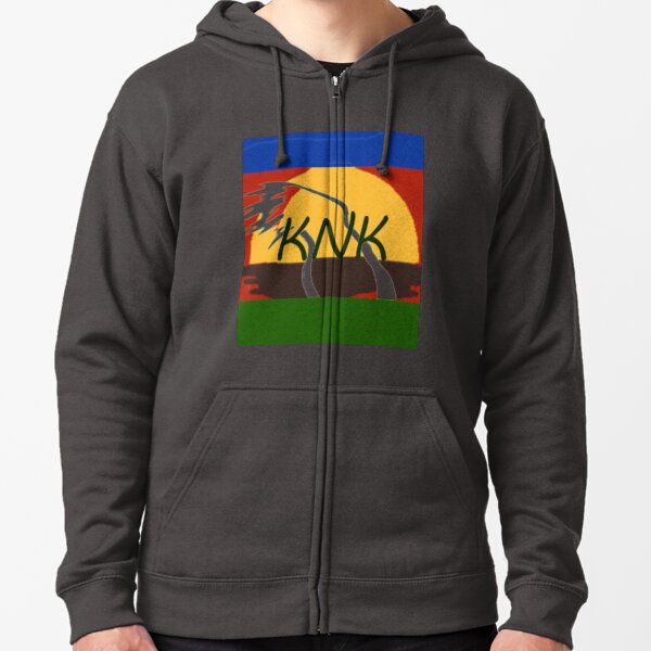 flag knk cagou Zipped Hoodie