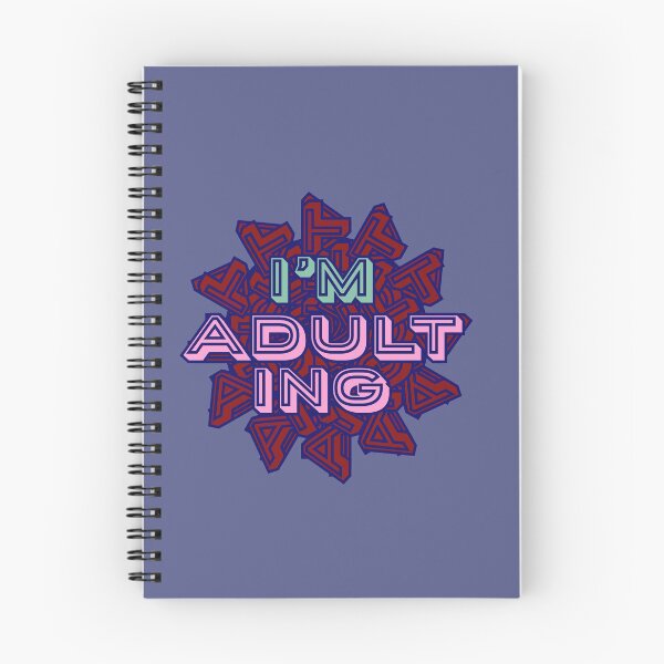 Item preview, I'm Adulting- Fun Millenial Typographic Design designed and sold by Davey's Designs.