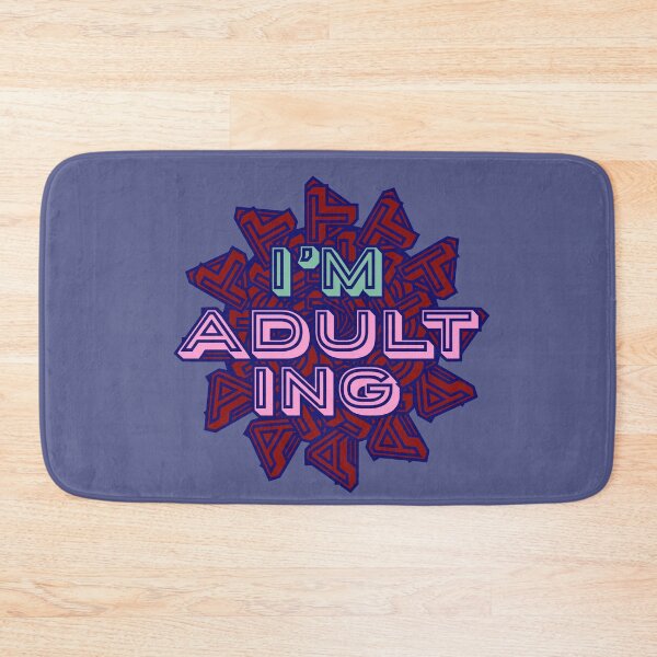 Item preview, I'm Adulting- Fun Millenial Typographic Design designed and sold by Davey's Designs.