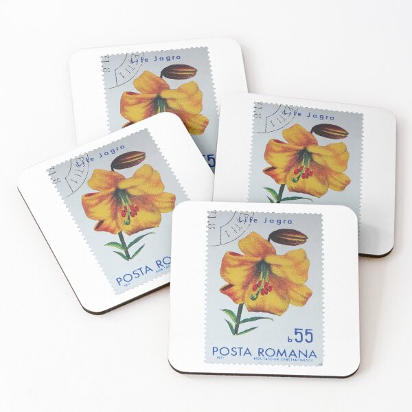 Item preview, Life Jagra Yellow Flower 1971 Vintage Stamp designed and sold by StampCollection.