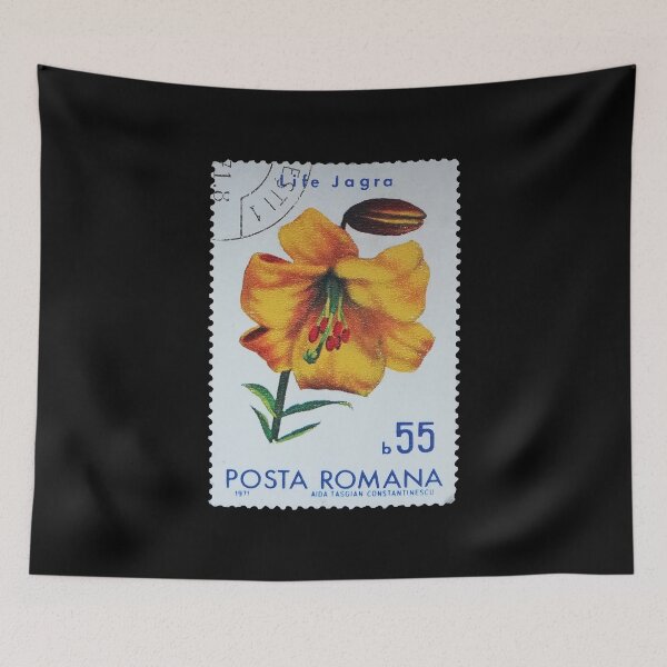 Item preview, Life Jagra Yellow Flower 1971 Vintage Stamp designed and sold by StampCollection.