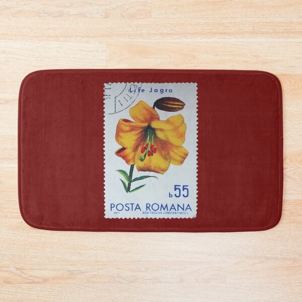Item preview, Life Jagra Yellow Flower 1971 Vintage Stamp designed and sold by StampCollection.