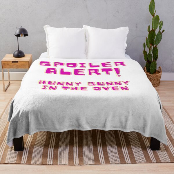 Item preview, Spoiler Alert! Hunny Bunny in the Oven Funny Pregnancy Announcement Gifts and Keepsakes designed and sold by GmolahUnlimited.