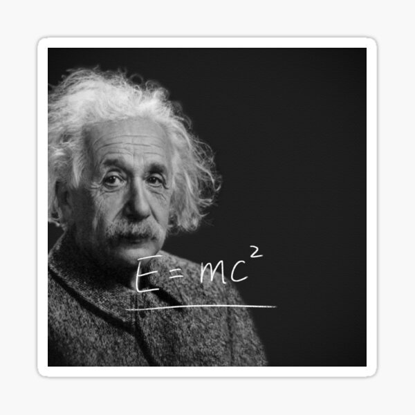 Sticker Albert Einstein Redbubble