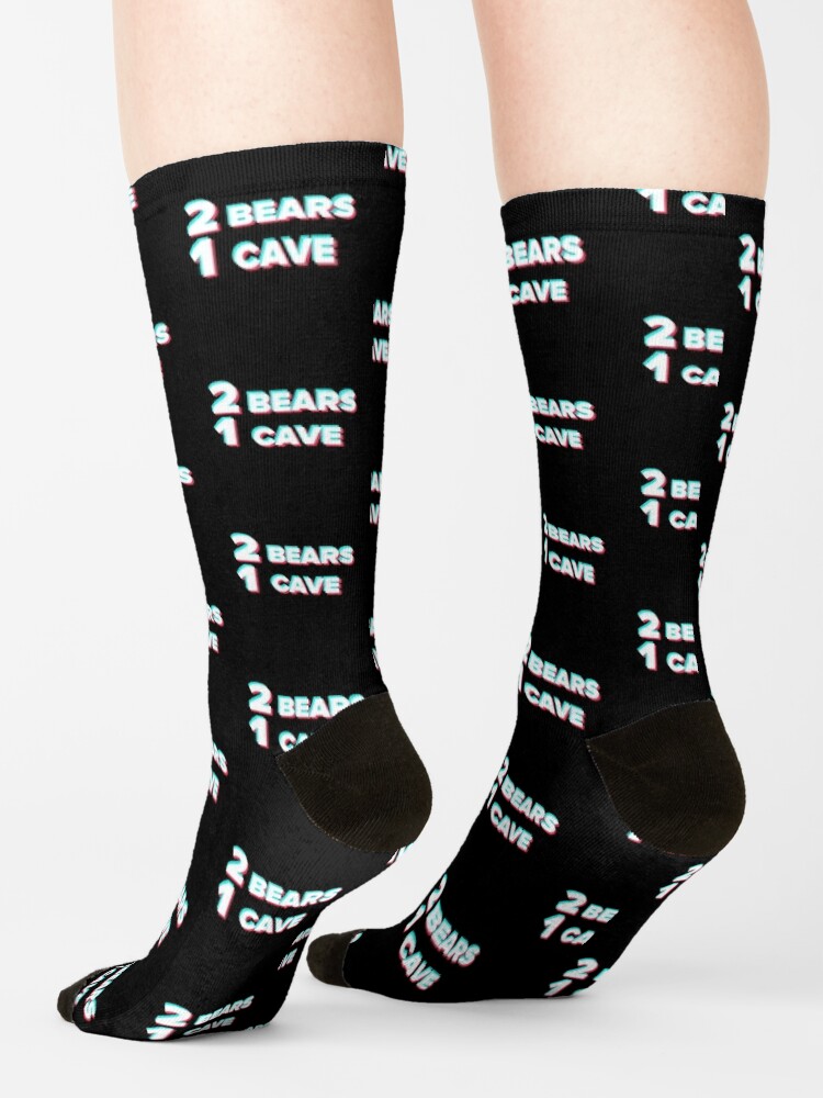 "2 Bears 1 Cave Tik Tok Design" Socks By Creativesupply | Redbubble