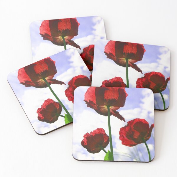 Item preview, Red poppies standing tall designed and sold by Spanglecath.