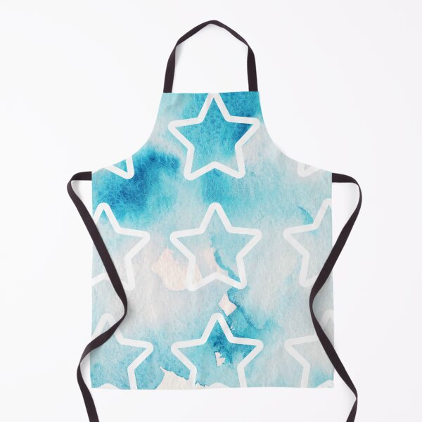 Item preview, Blue watercolor background - white stars designed and sold by wiwiart.