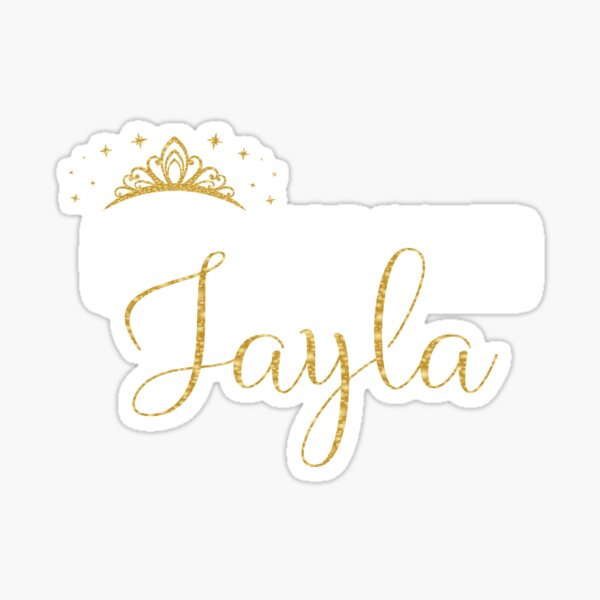 Item preview, Gráfico de Queens Are Named Jayla personalizado nombre de niña designed and sold by Grabitees.