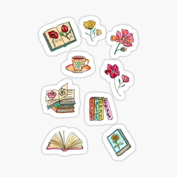Item preview, Blooms and Books designed and sold by Tangerine-Tane.