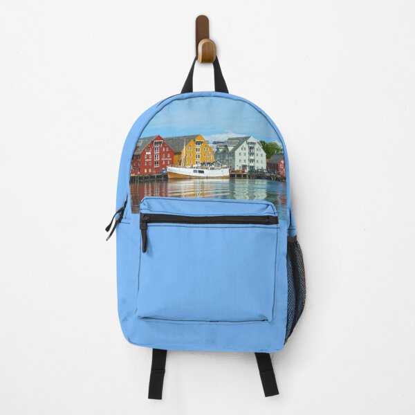 Item preview, Tromso Waterfront Buildings designed and sold by LouiseFranksArt.