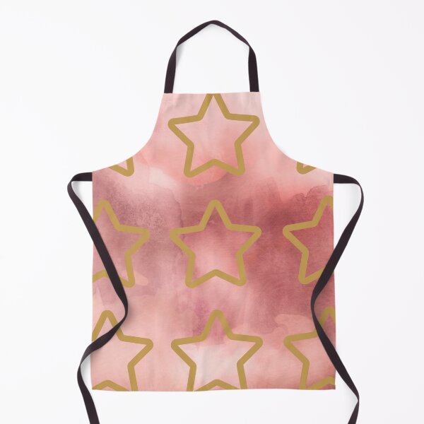Item preview, pink watercolor background - gold stars designed and sold by wiwiart.