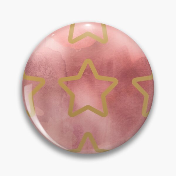 Item preview, pink watercolor background - gold stars  designed and sold by wiwiart.
