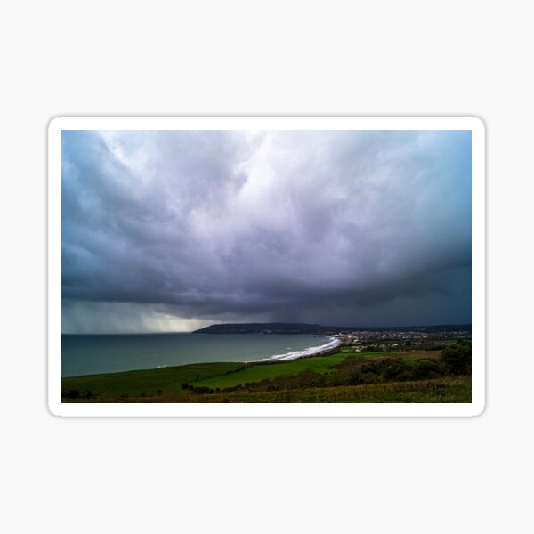 Rain over Sandown Sticker