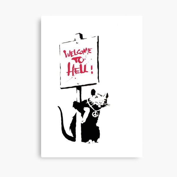 Banksy - Hell Rat Canvas Print