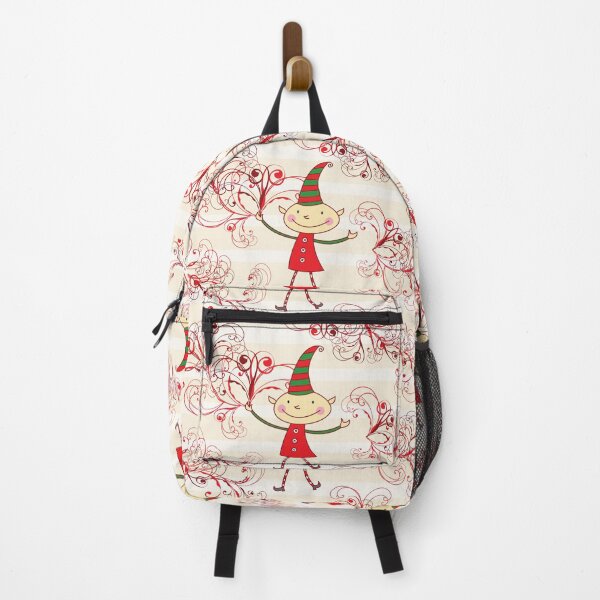 Item preview, Magical Christmas Elf With Red Flourish Swirls designed and sold by fatfatin.