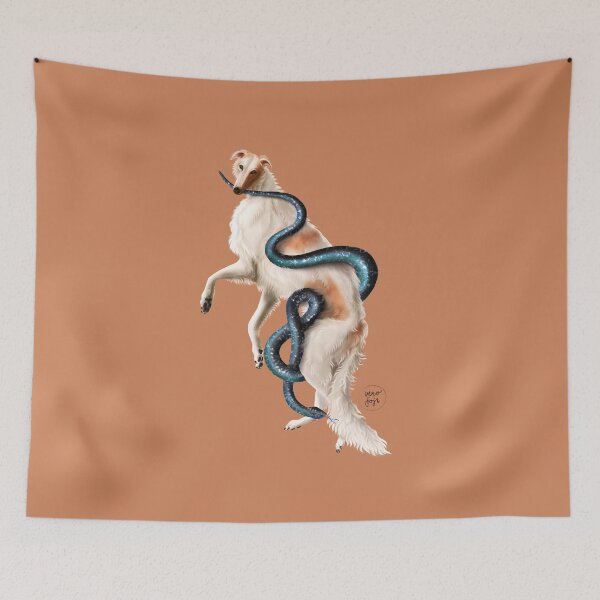 Item preview, Borzoi & Snake designed and sold by VEROfojt.