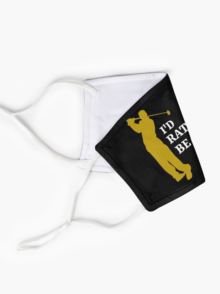 Alternate view of I'd rather be golfing - golfer Mask