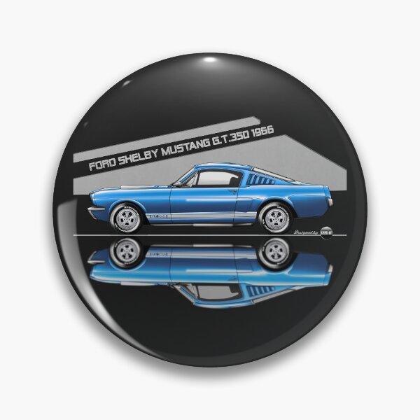 Artikelvorschau, Ford Mustang GT350 Saphir Blau / Weiß Le Mans Streifen entworfen und verkauft von Azaziel.