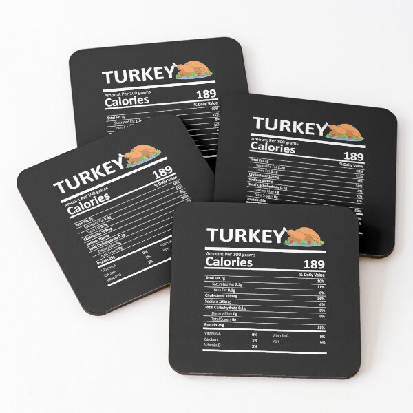 Item preview, Turkey Nutritional Value Funny Festive Holiday designed and sold by fatamyfan1.