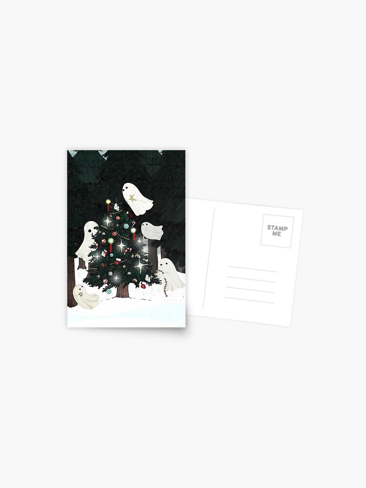 Postcard, Christmas Spirits designed and sold by katherineblower